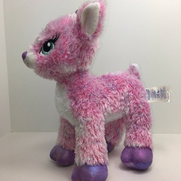 Build A Bear Workshop Plush Twinkle Deer Pink Sparkle Reindeer Stuffed Animal - Picture 2 of 12